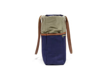 Blue Signature Zip Top Tote Bag