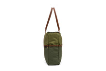 Green Signature Zip Top Tote Bag