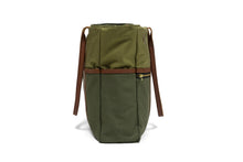 Green Signature Zip Top Tote Bag