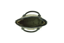 Handbag - Wool Handbag - Black Leather
