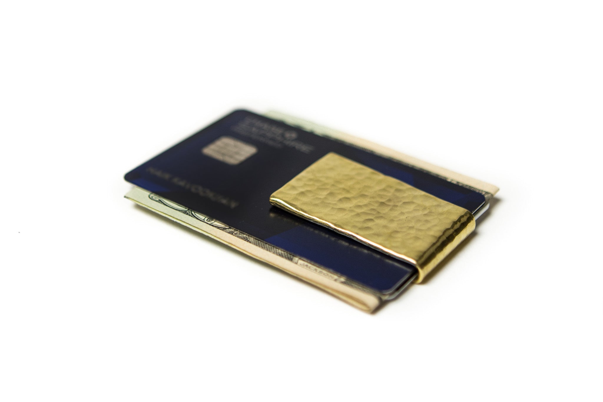Vintage Solid Brass Money Clip  Vintage Brass Money Clip Card