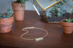 Jewelry - Brass Bar Necklace