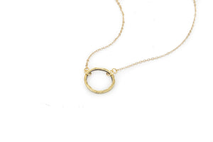 Jewelry - Brass Circle Necklace